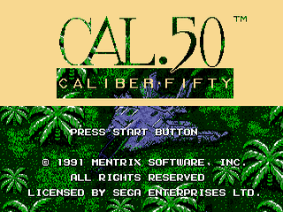 Caliber 50 screenshot 3 for Sega Genesis